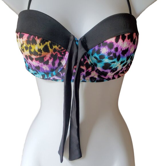 OP Rainbow Leopard Print Women's Bikini - Picture 5 of 13